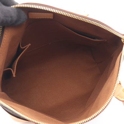 ロックイット モノグラム ハンドバッグ PVC レザー ブラウン ルイヴィトン バッグ LOUIS VUITTON