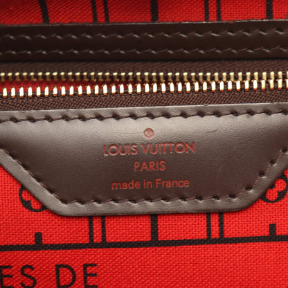 ネヴァーフルPM ダミエエベヌ ハンドバッグ トートバッグ PVC レザー ブラウン ルイヴィトン バッグ LOUIS VUITTON