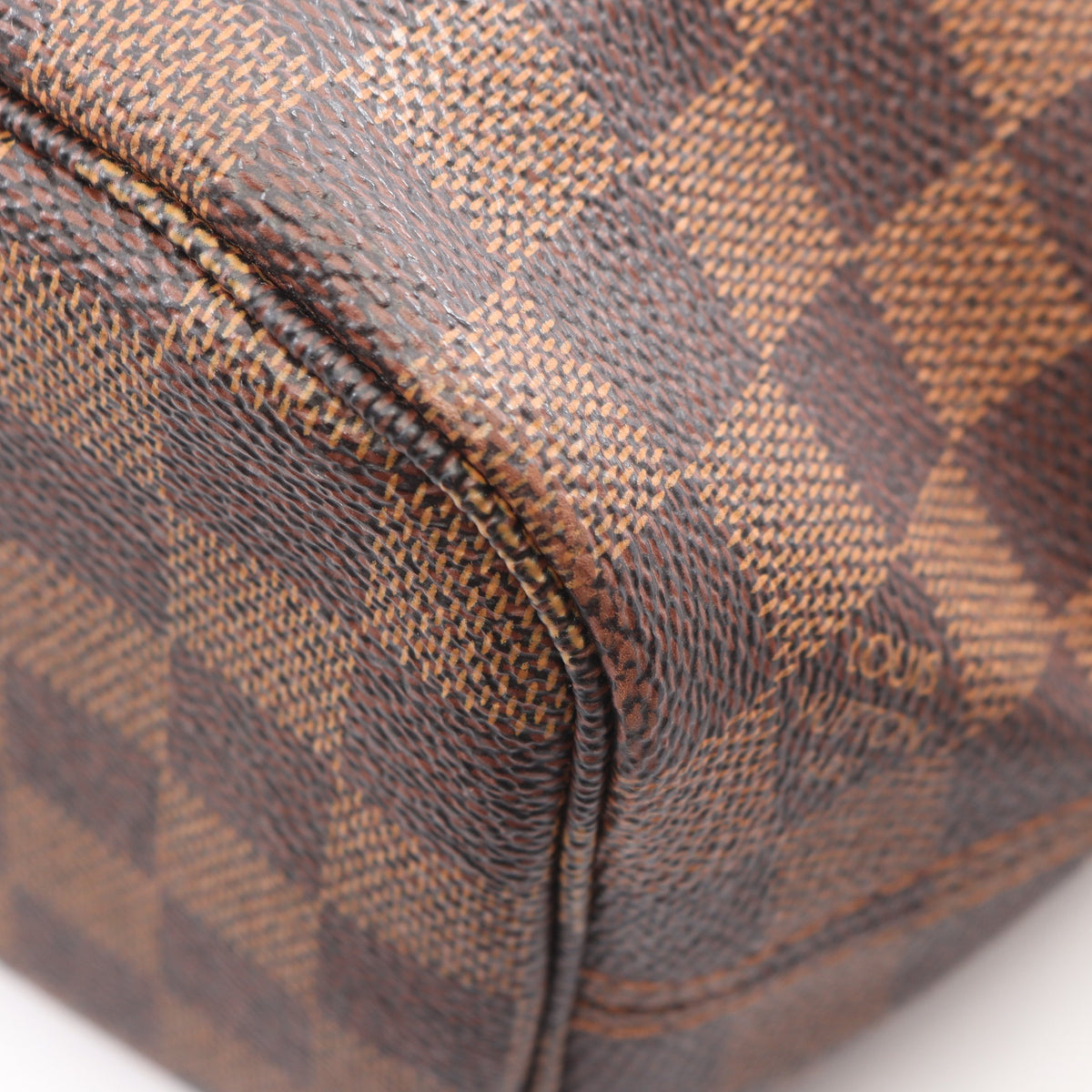 ネヴァーフルPM ダミエエベヌ ハンドバッグ トートバッグ PVC レザー ブラウン ルイヴィトン バッグ LOUIS VUITTON