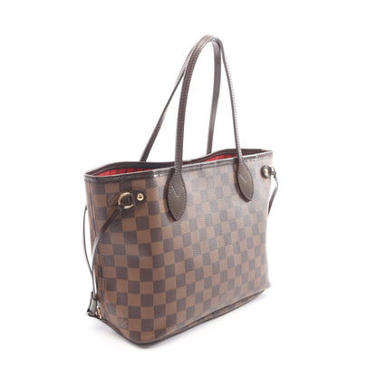 ネヴァーフルPM ダミエエベヌ ハンドバッグ トートバッグ PVC レザー ブラウン ルイヴィトン バッグ LOUIS VUITTON