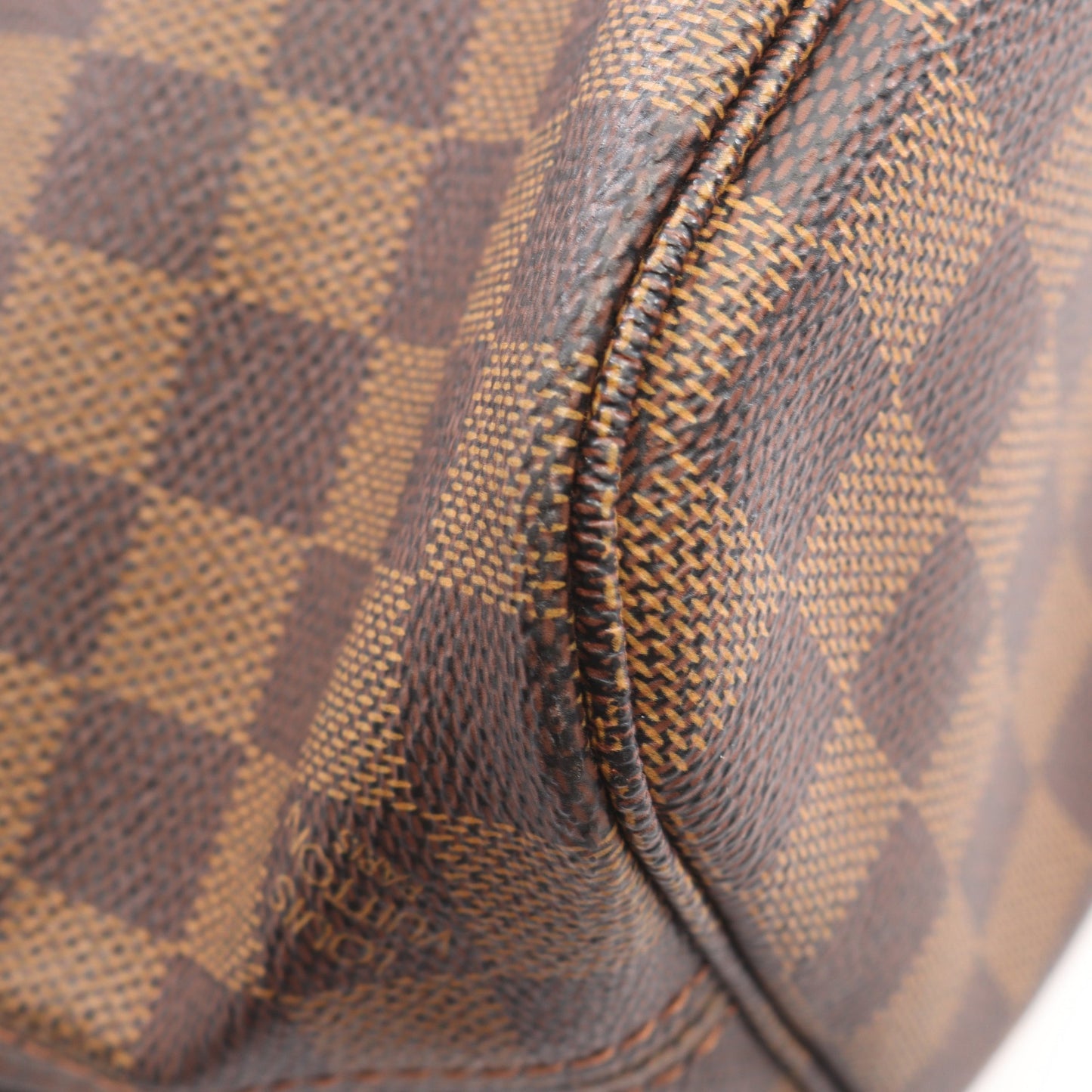 ネヴァーフルPM ダミエエベヌ ハンドバッグ トートバッグ PVC レザー ブラウン ルイヴィトン バッグ LOUIS VUITTON