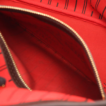 ネヴァーフルPM ダミエエベヌ ハンドバッグ トートバッグ PVC レザー ブラウン ルイヴィトン バッグ LOUIS VUITTON