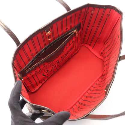 ネヴァーフルPM ダミエエベヌ ハンドバッグ トートバッグ PVC レザー ブラウン ルイヴィトン バッグ LOUIS VUITTON