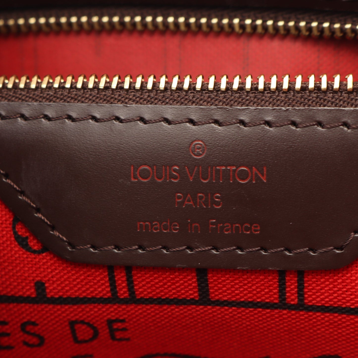 ネヴァーフルPM ダミエエベヌ ハンドバッグ トートバッグ PVC レザー ブラウン ルイヴィトン バッグ LOUIS VUITTON