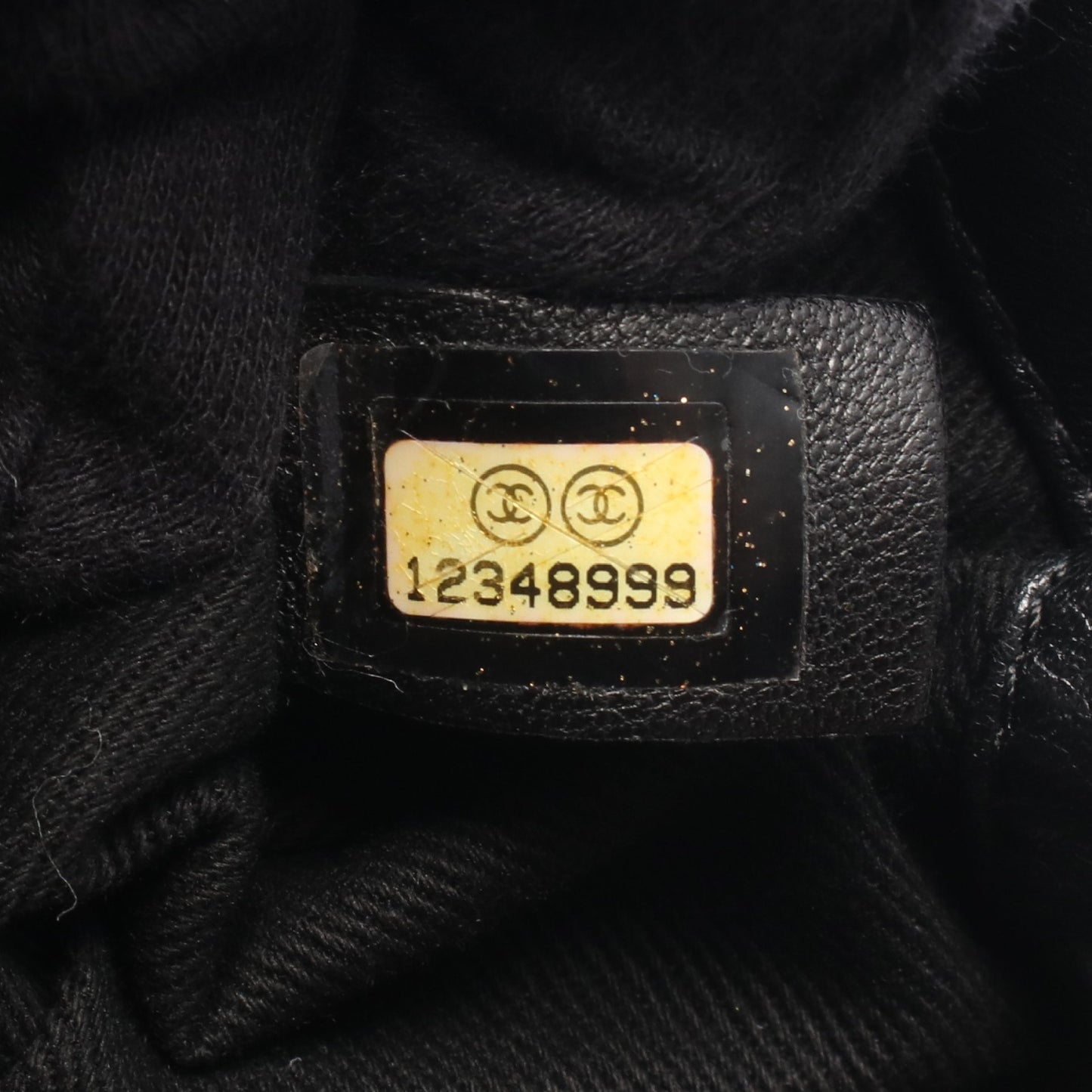 チェーンショルダーバッグ キャンバス レザー ブラック ゴールド金具 シャネル バッグ CHANEL