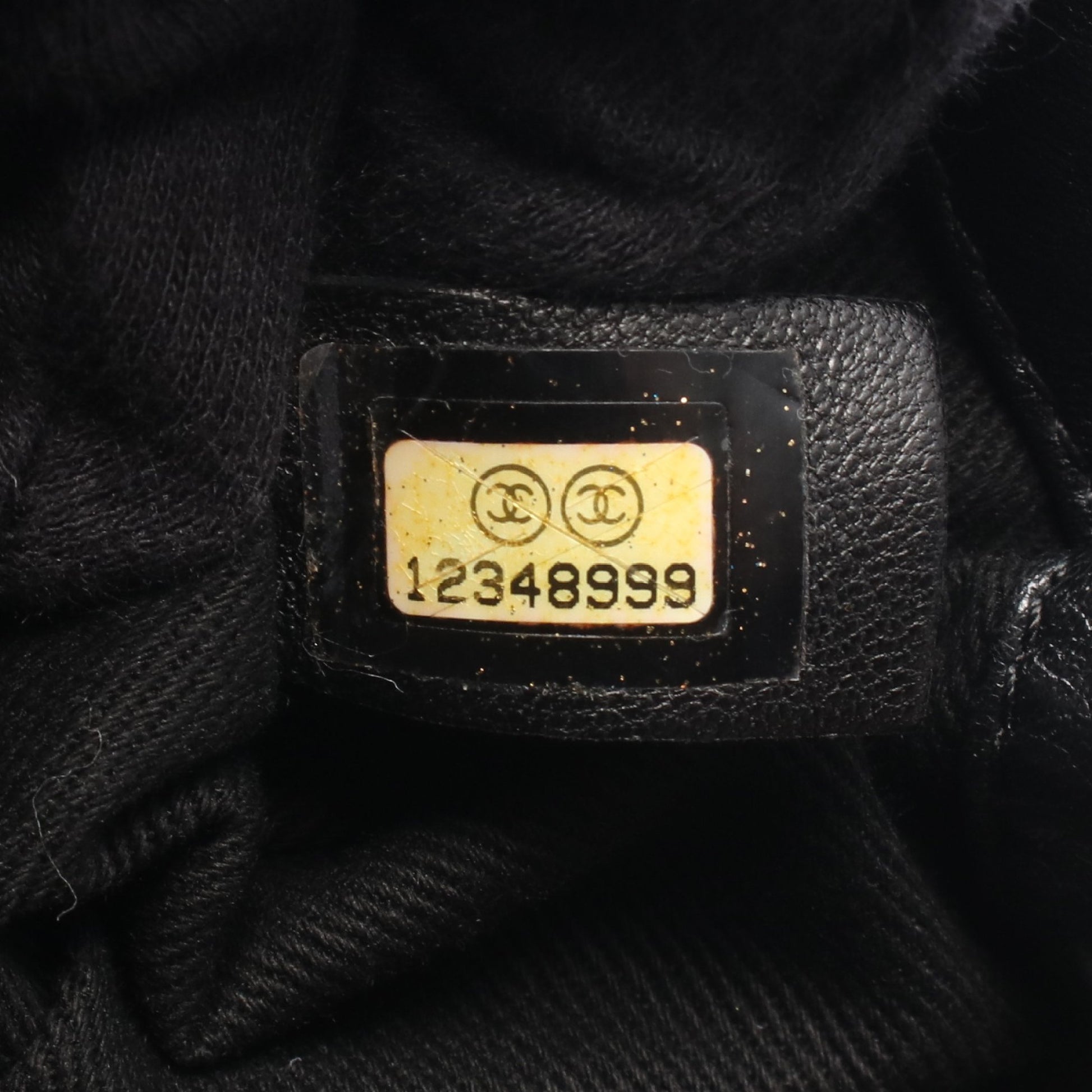 チェーンショルダーバッグ キャンバス レザー ブラック ゴールド金具 シャネル バッグ CHANEL
