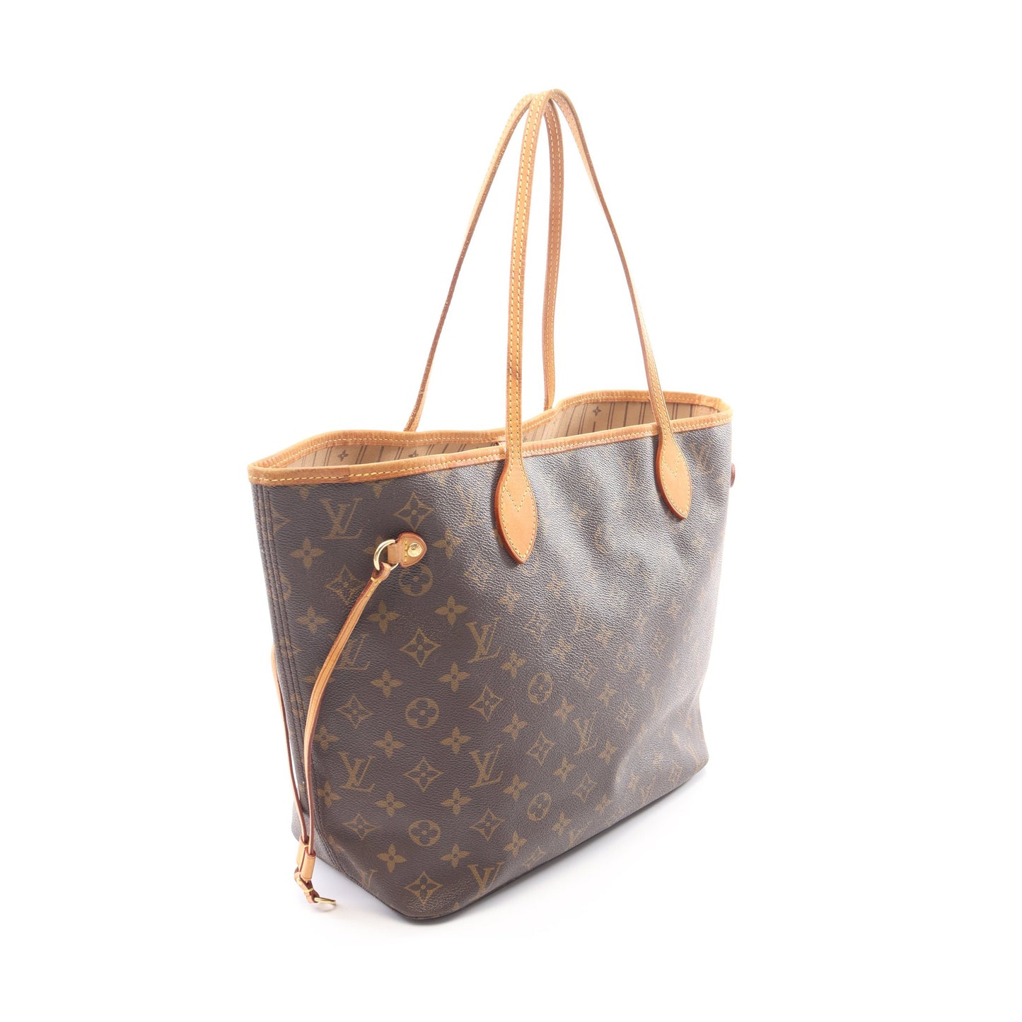 ネヴァーフルMM モノグラム ショルダーバッグ トートバッグ PVC レザー ブラウン ルイヴィトン バッグ LOUIS VUITTON