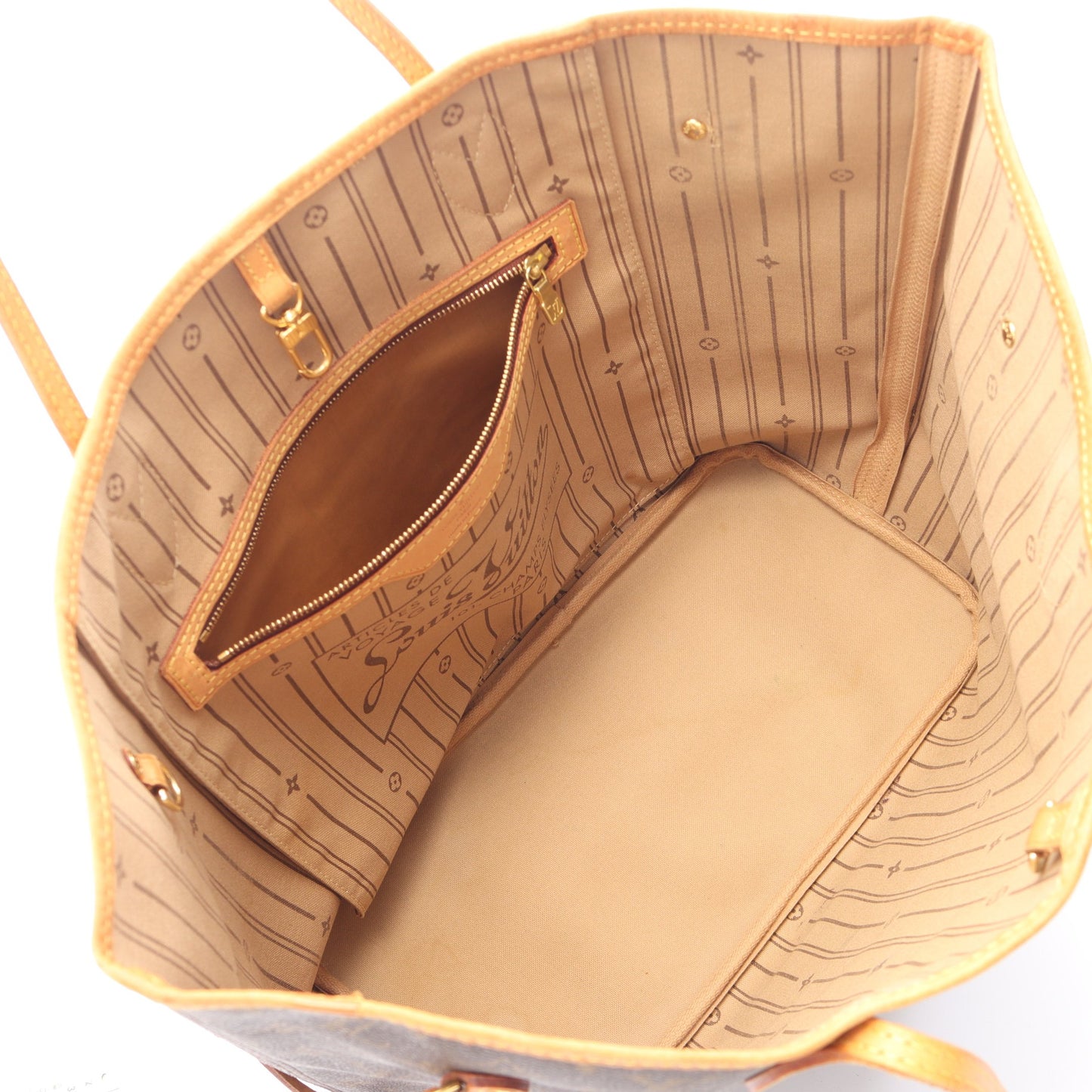 ネヴァーフルMM モノグラム ショルダーバッグ トートバッグ PVC レザー ブラウン ルイヴィトン バッグ LOUIS VUITTON