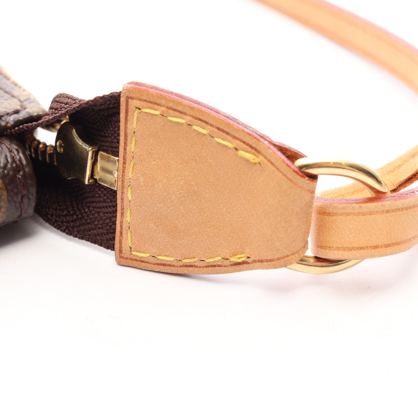 ポシェット アクセソワール モノグラムローズ ハンドバッグ PVC レザー ブラウン マルチカラー ルイヴィトン バッグ LOUIS VUITTON
