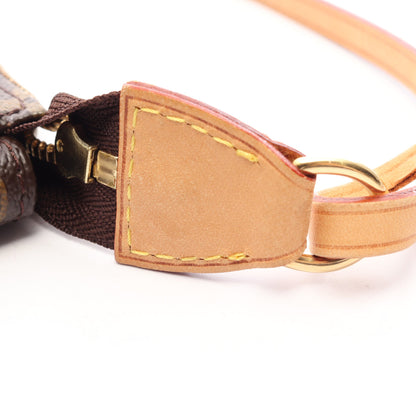ポシェット アクセソワール モノグラムローズ ハンドバッグ PVC レザー ブラウン マルチカラー ルイヴィトン バッグ LOUIS VUITTON