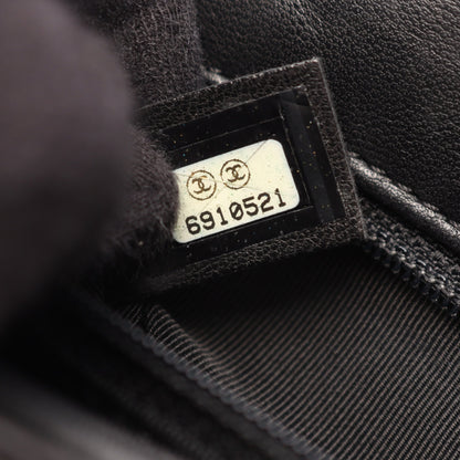 チョコバー ココマーク ワンショルダーバッグ ラムスキン ブラック ゴールド金具 シャネル バッグ CHANEL