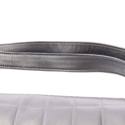 チョコバー ココマーク ワンショルダーバッグ ラムスキン ブラック ゴールド金具 シャネル バッグ CHANEL