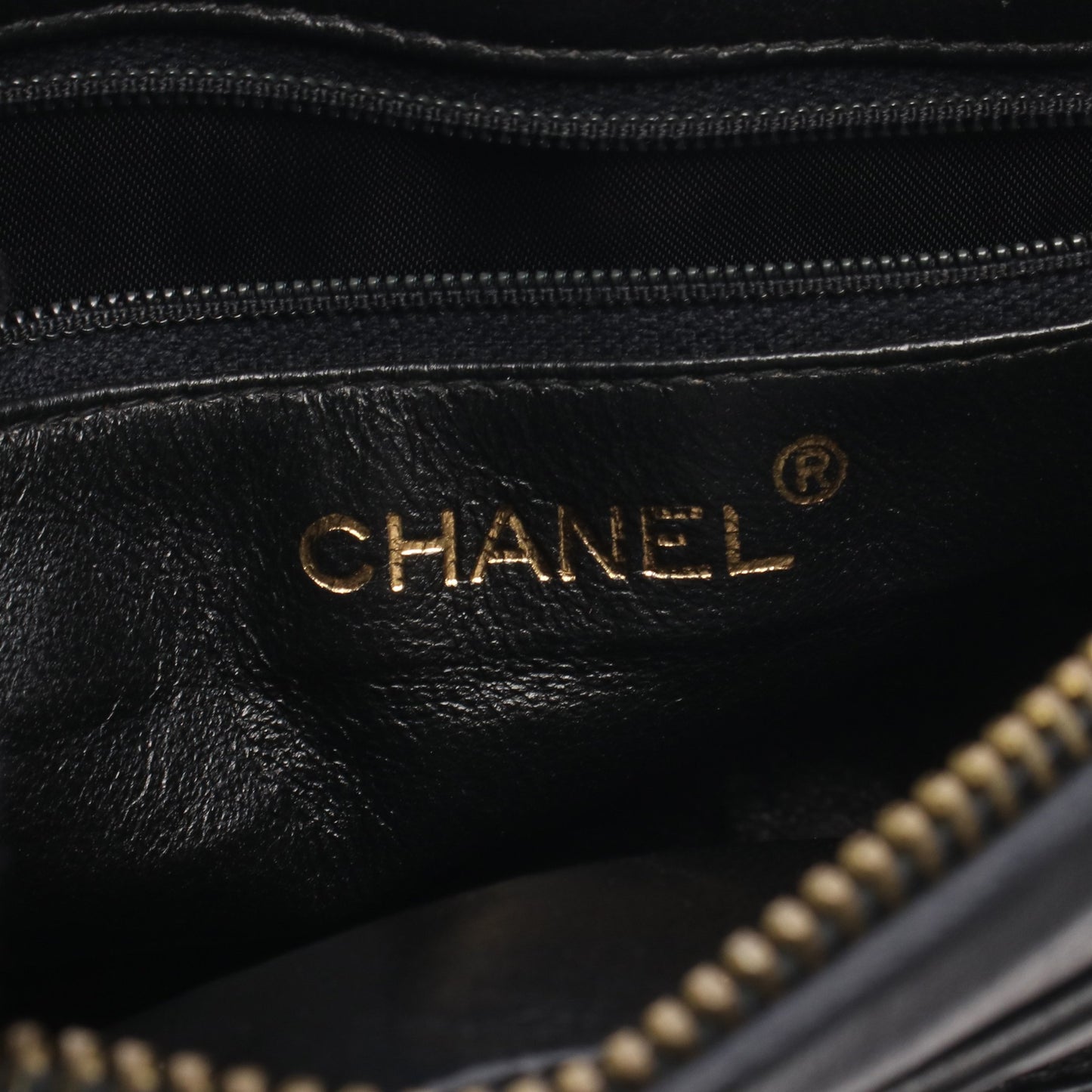 マトラッセ タッセル チェーンショルダーバッグ ラムスキン ブラック ゴールド金具 シャネル バッグ CHANEL