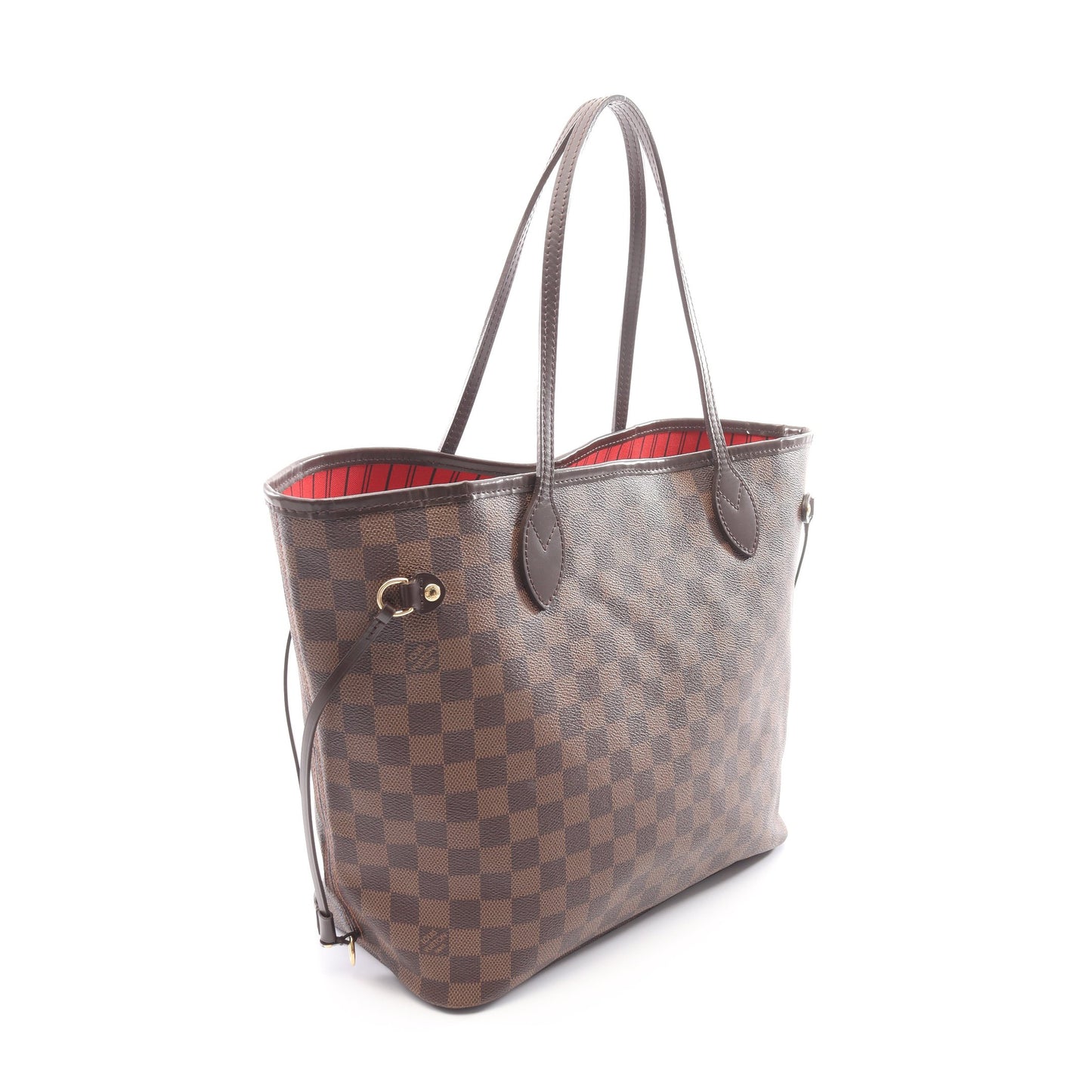 ネヴァーフルMM ダミエエベヌ ショルダーバッグ トートバッグ PVC レザー ブラウン ルイヴィトン バッグ LOUIS VUITTON