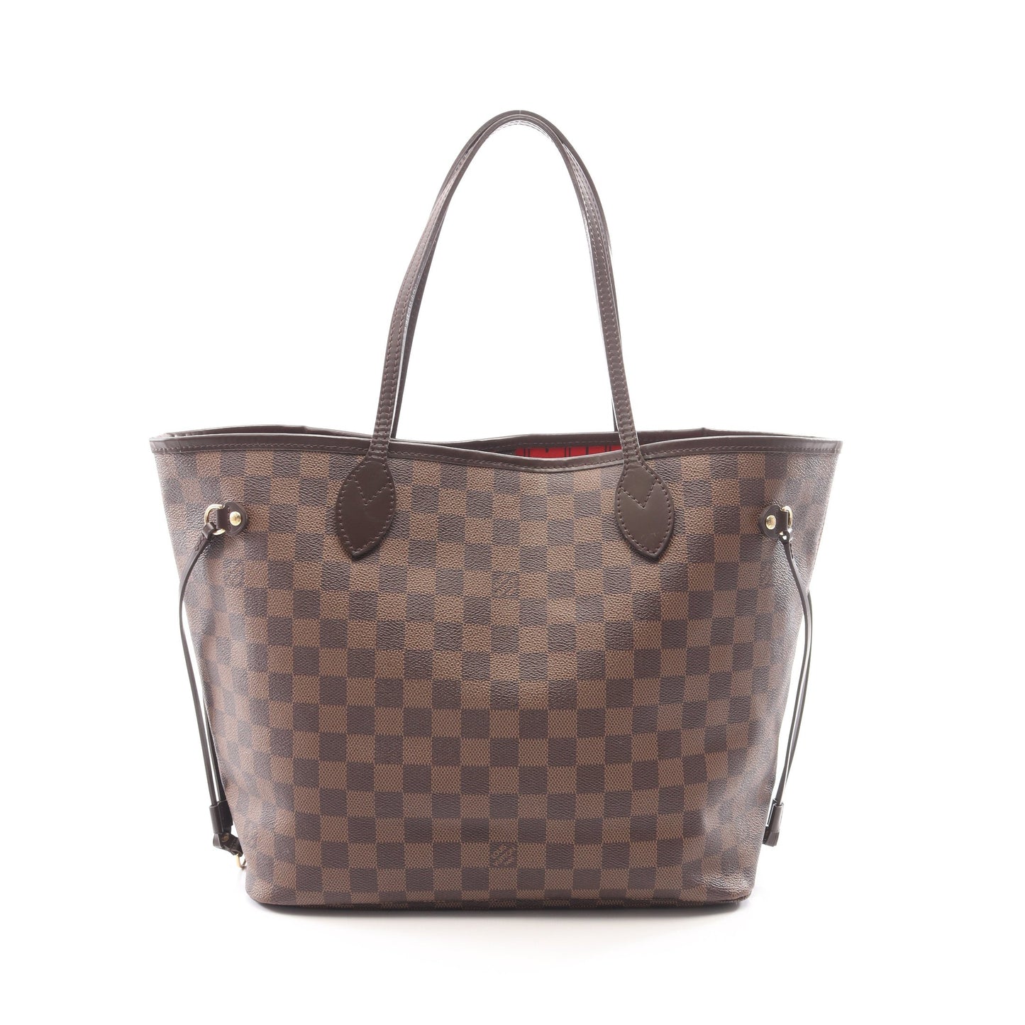 ネヴァーフルMM ダミエエベヌ ショルダーバッグ トートバッグ PVC レザー ブラウン ルイヴィトン バッグ LOUIS VUITTON