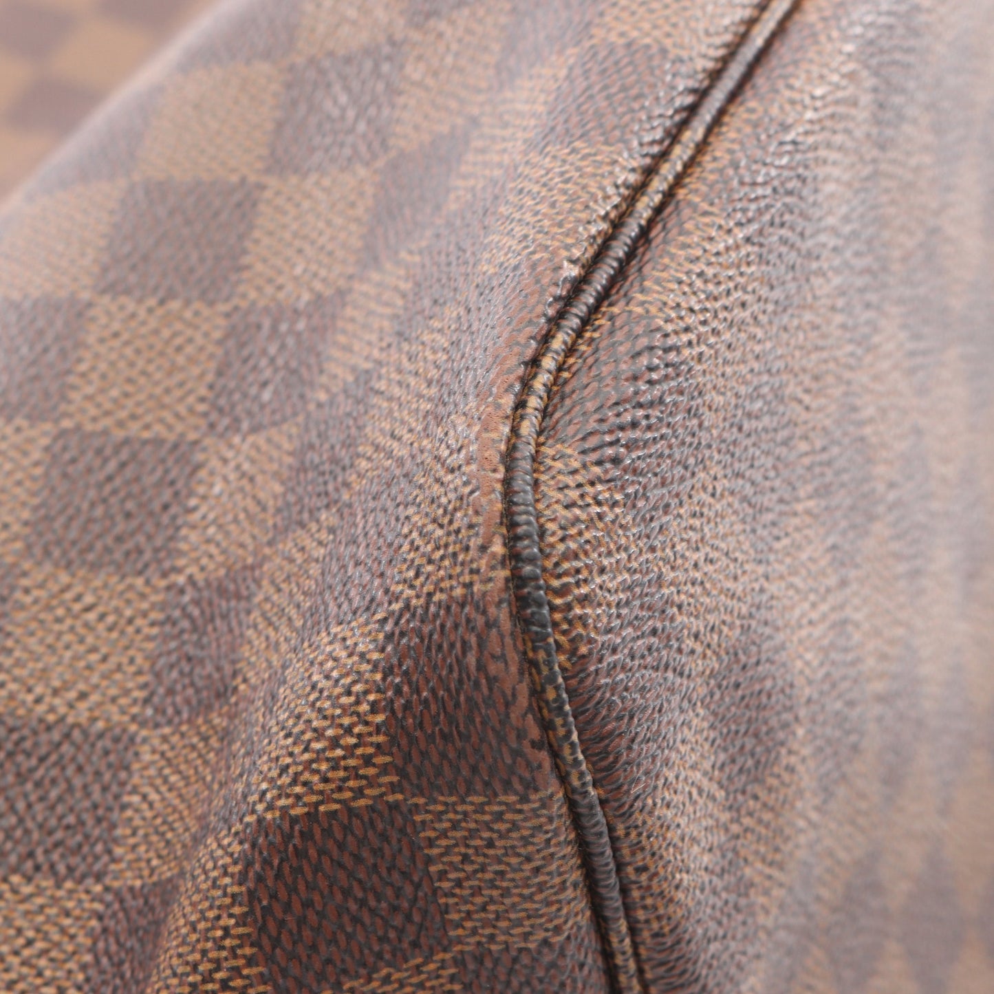 ネヴァーフルMM ダミエエベヌ ショルダーバッグ トートバッグ PVC レザー ブラウン ルイヴィトン バッグ LOUIS VUITTON