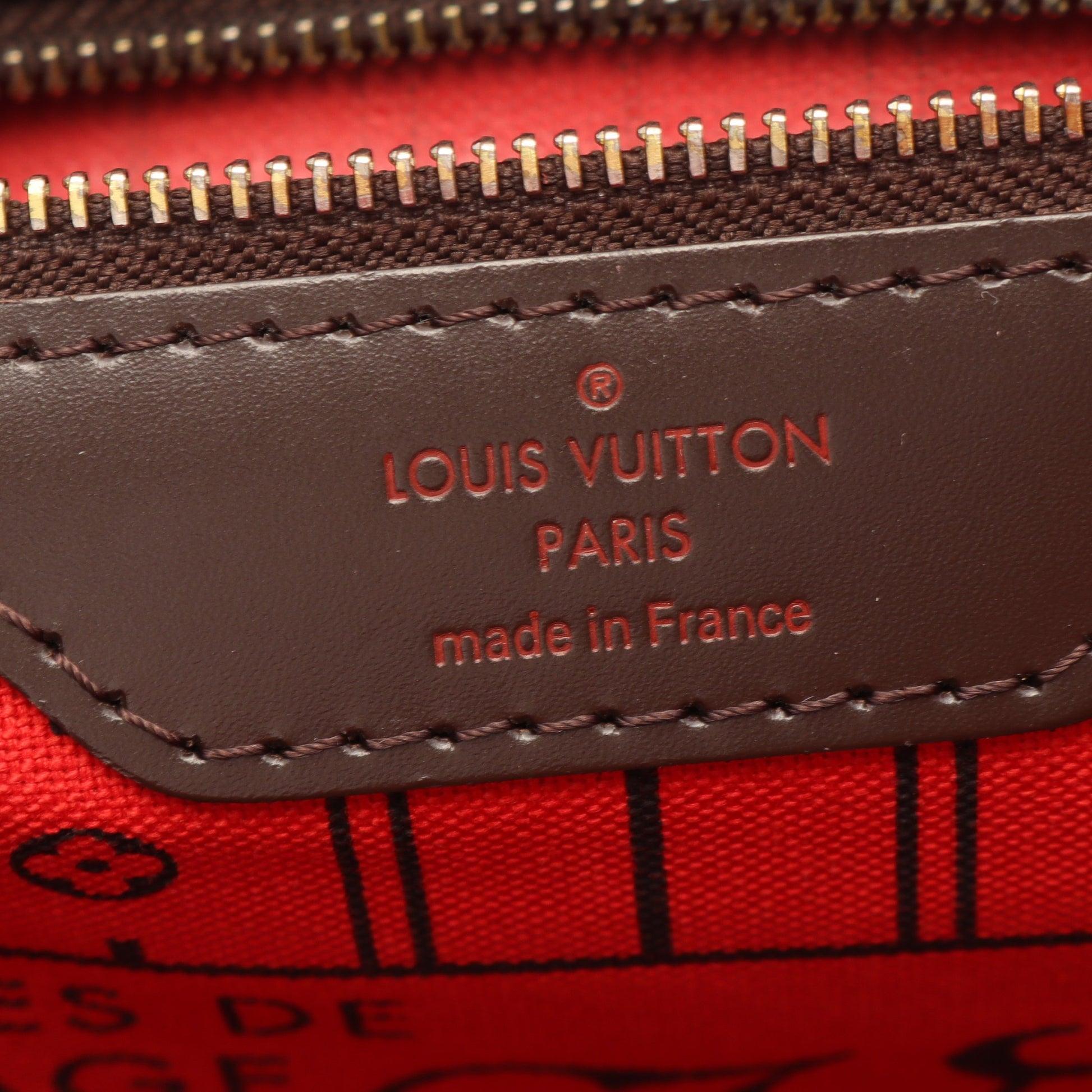 ネヴァーフルMM ダミエエベヌ ショルダーバッグ トートバッグ PVC レザー ブラウン ルイヴィトン バッグ LOUIS VUITTON