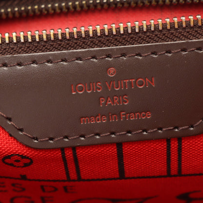 ネヴァーフルMM ダミエエベヌ ショルダーバッグ トートバッグ PVC レザー ブラウン ルイヴィトン バッグ LOUIS VUITTON