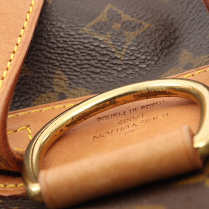 モンスリMM モノグラム バックパック リュックサック PVC レザー ブラウン ルイヴィトン バッグ LOUIS VUITTON