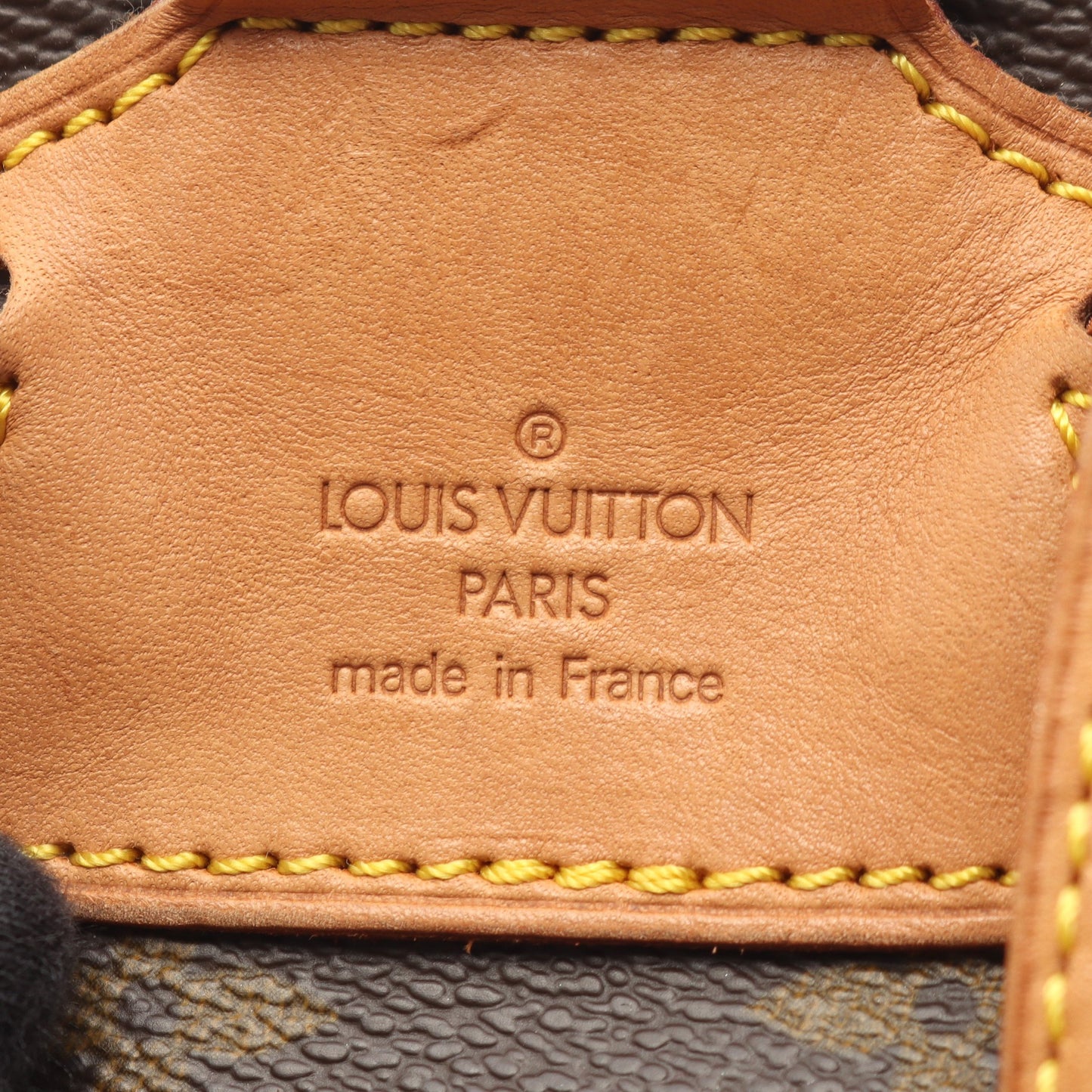 モンスリMM モノグラム バックパック リュックサック PVC レザー ブラウン ルイヴィトン バッグ LOUIS VUITTON