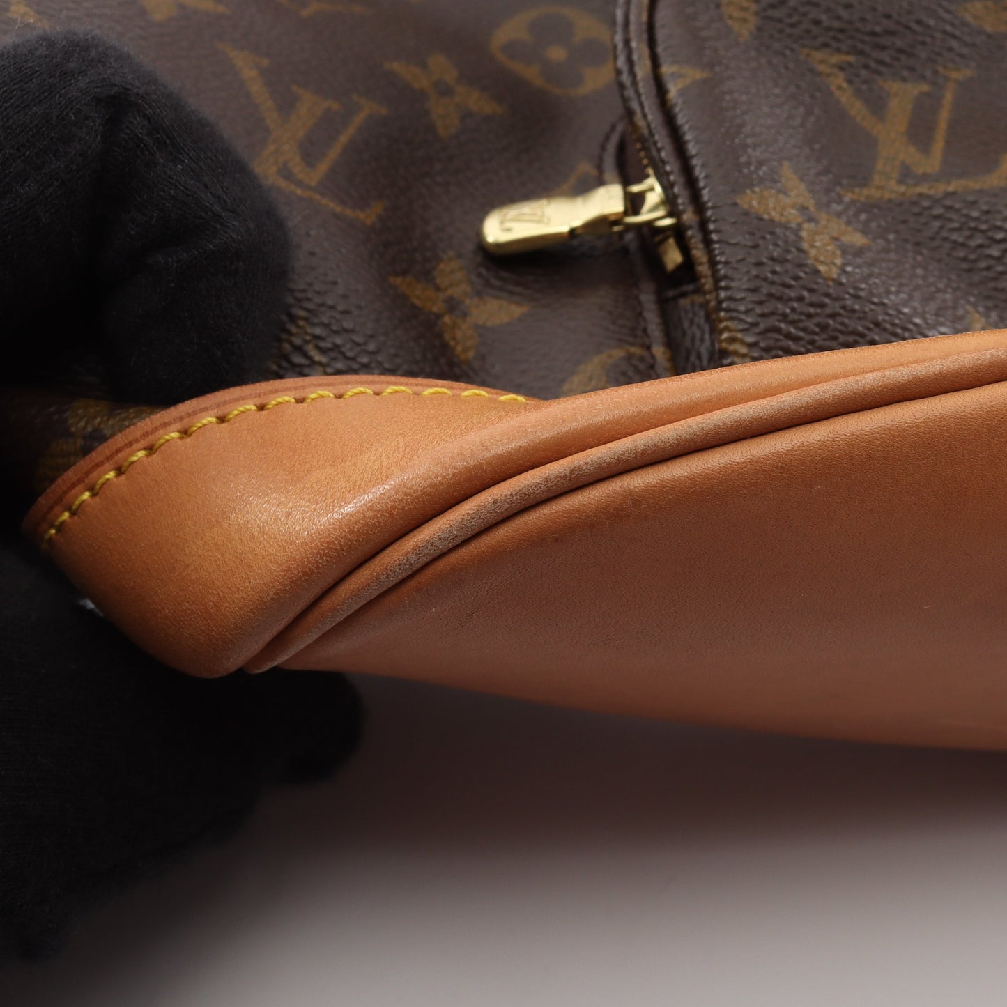 モンスリMM モノグラム バックパック リュックサック PVC レザー ブラウン ルイヴィトン バッグ LOUIS VUITTON