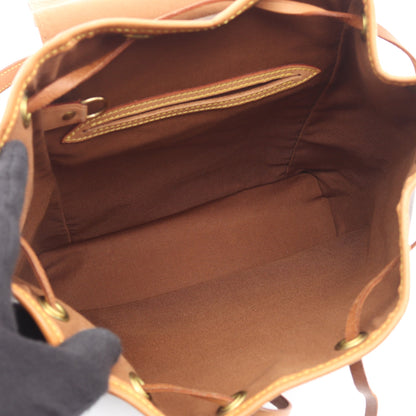 モンスリMM モノグラム バックパック リュックサック PVC レザー ブラウン ルイヴィトン バッグ LOUIS VUITTON