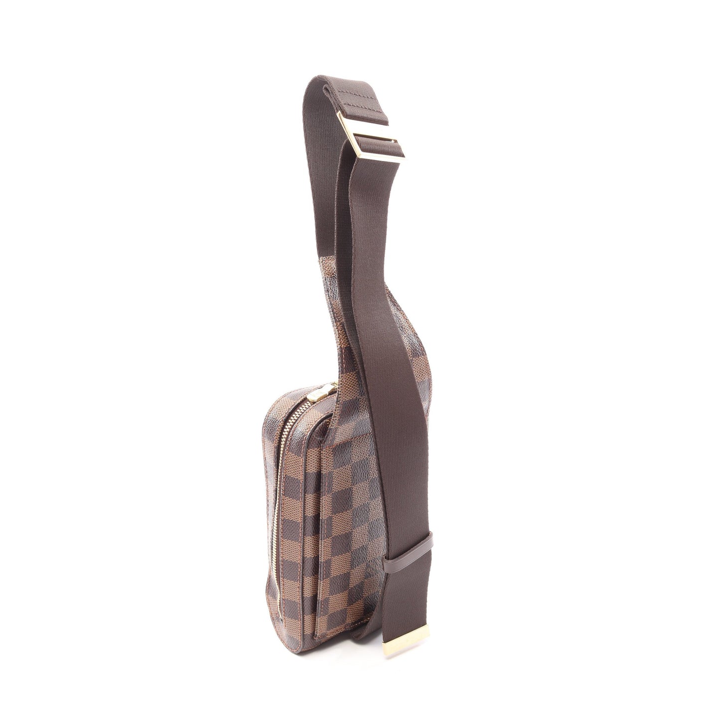 ジェロニモス ダミエエベヌ ボディバッグ PVC ブラウン ルイヴィトン バッグ LOUIS VUITTON