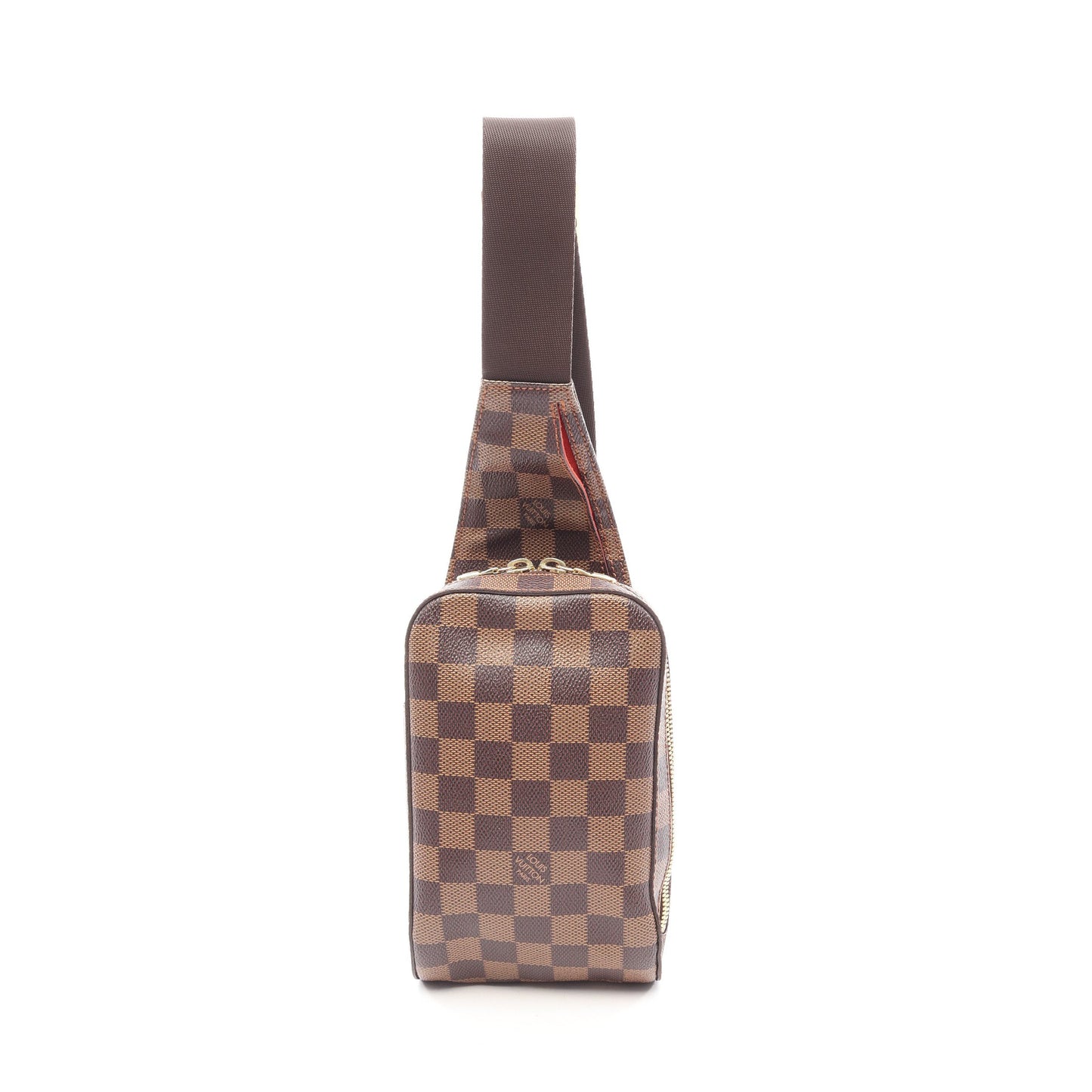 ジェロニモス ダミエエベヌ ボディバッグ PVC ブラウン ルイヴィトン バッグ LOUIS VUITTON