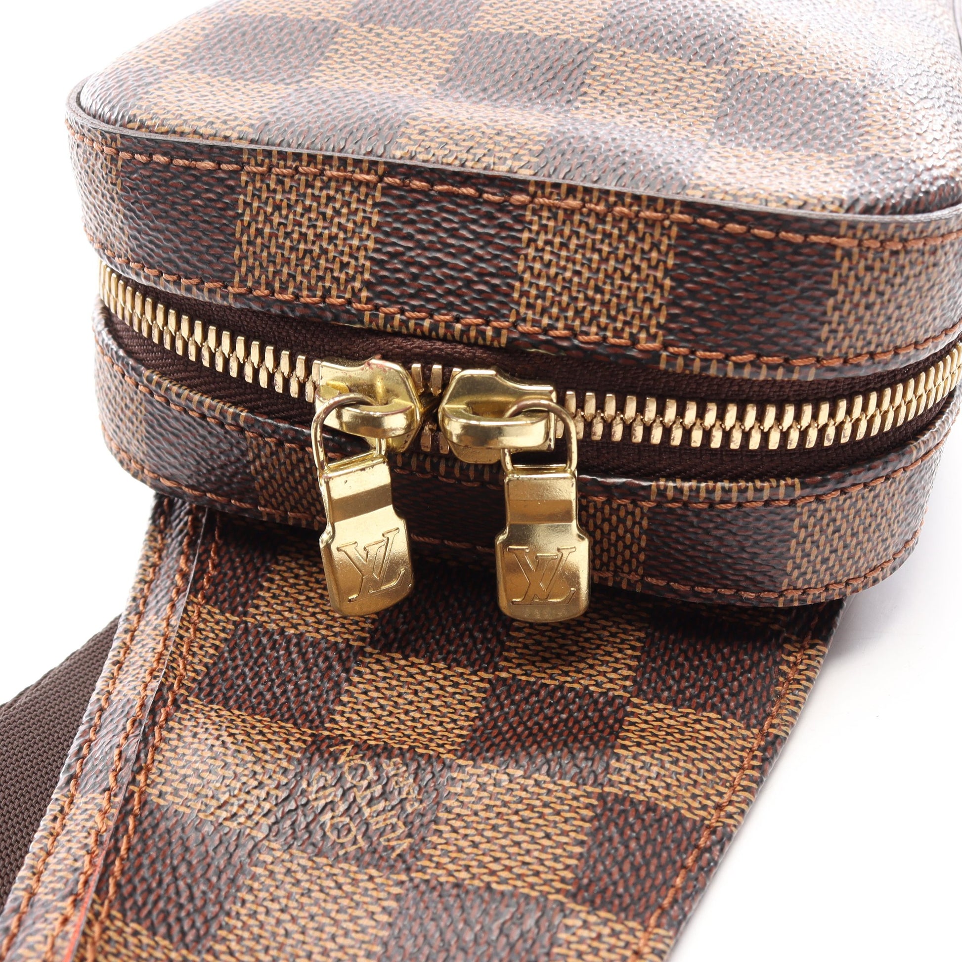 ジェロニモス ダミエエベヌ ボディバッグ PVC ブラウン ルイヴィトン バッグ LOUIS VUITTON
