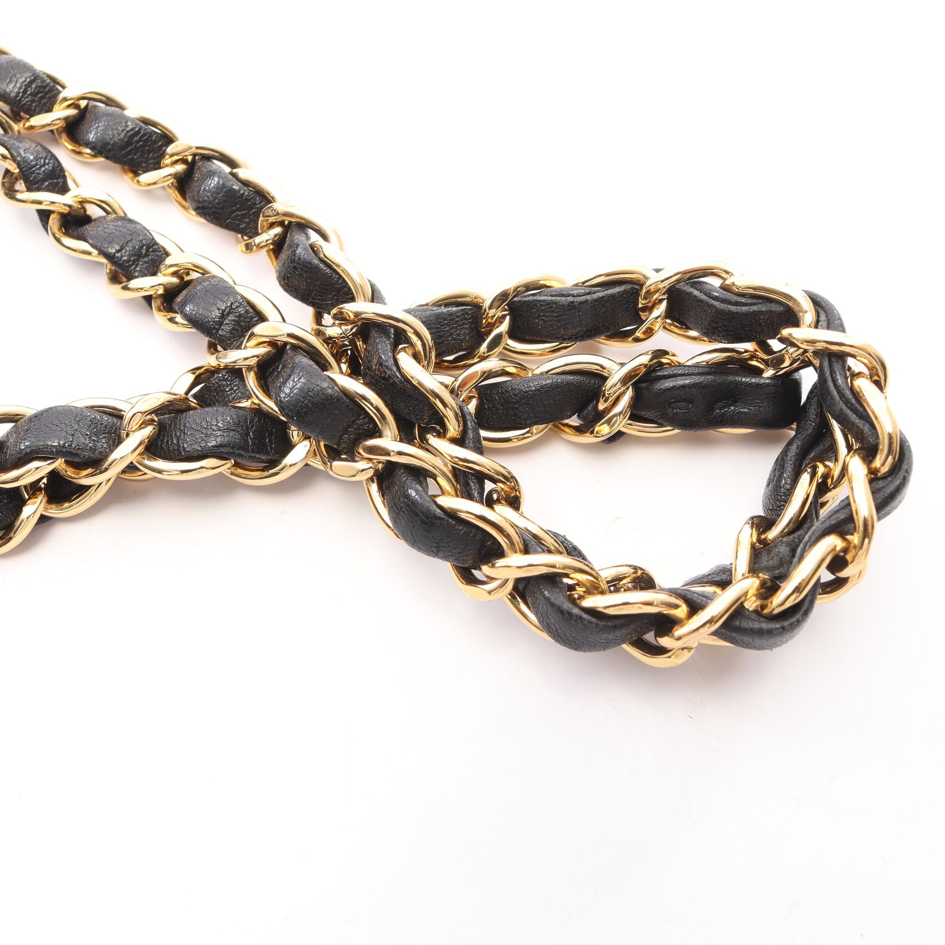 マトラッセ Wフラップ Wチェーンショルダーバッグ ラムスキン ブラック ゴールド金具 シャネル バッグ CHANEL