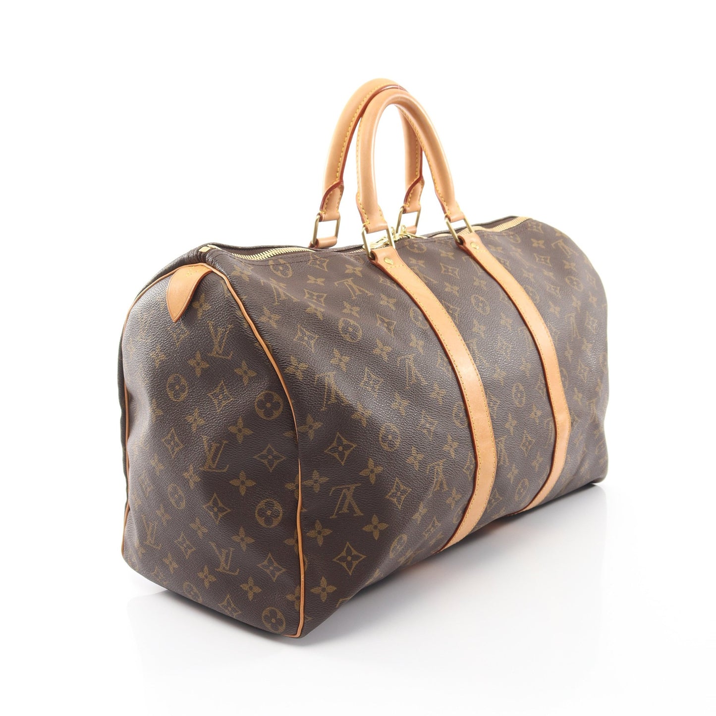 キーポル45 モノグラム ボストンバッグ PVC レザー ブラウン ルイヴィトン バッグ LOUIS VUITTON