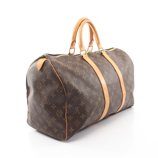 キーポル45 モノグラム ボストンバッグ PVC レザー ブラウン ルイヴィトン バッグ LOUIS VUITTON