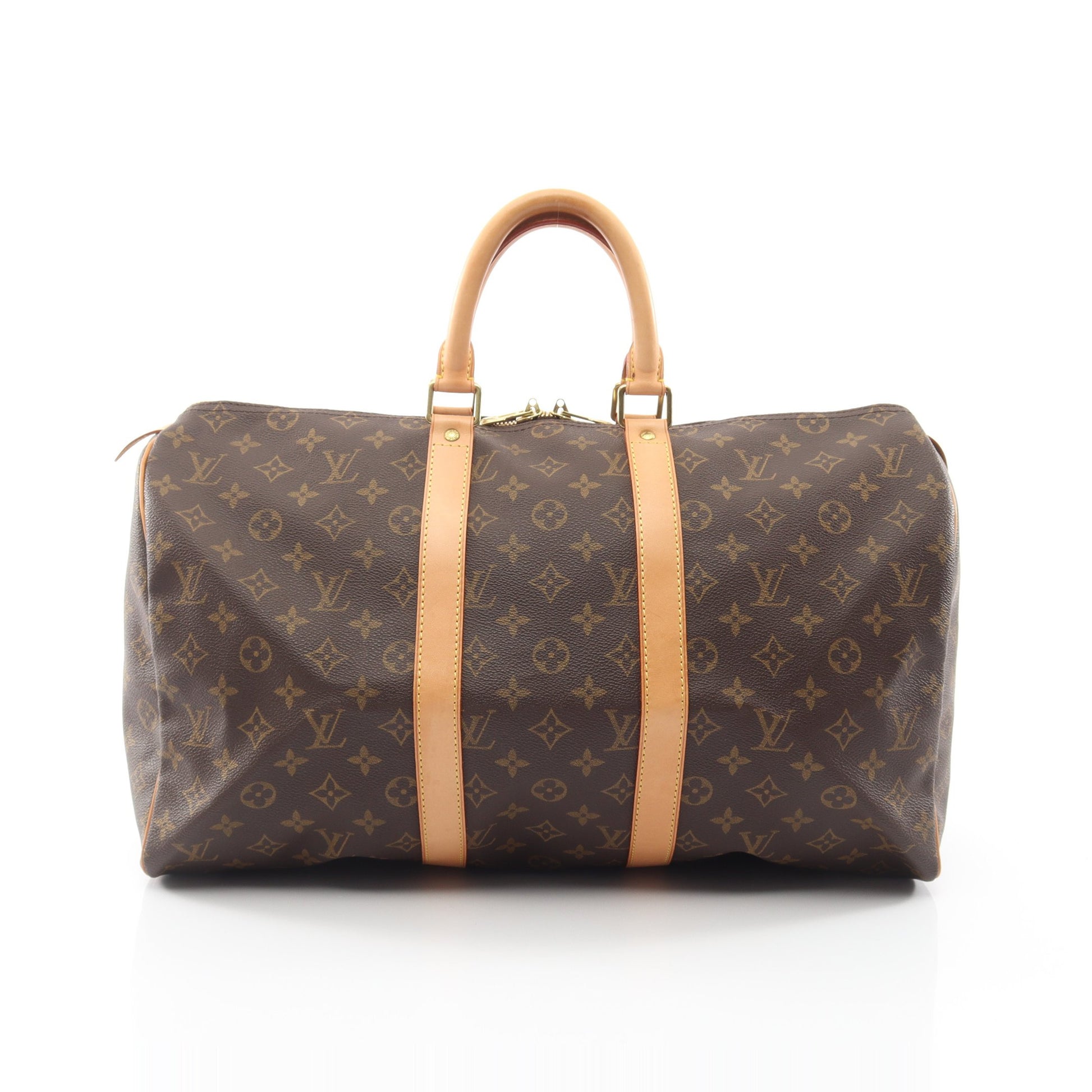 キーポル45 モノグラム ボストンバッグ PVC レザー ブラウン ルイヴィトン バッグ LOUIS VUITTON