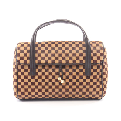 ライオン ダミエソバージュ ハンドバッグ ハラコ レザー ブラウン ルイヴィトン バッグ LOUIS VUITTON