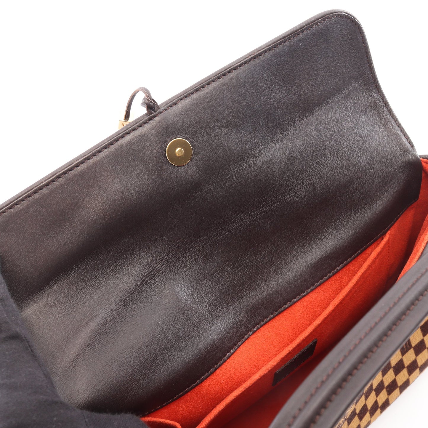 ライオン ダミエソバージュ ハンドバッグ ハラコ レザー ブラウン ルイヴィトン バッグ LOUIS VUITTON