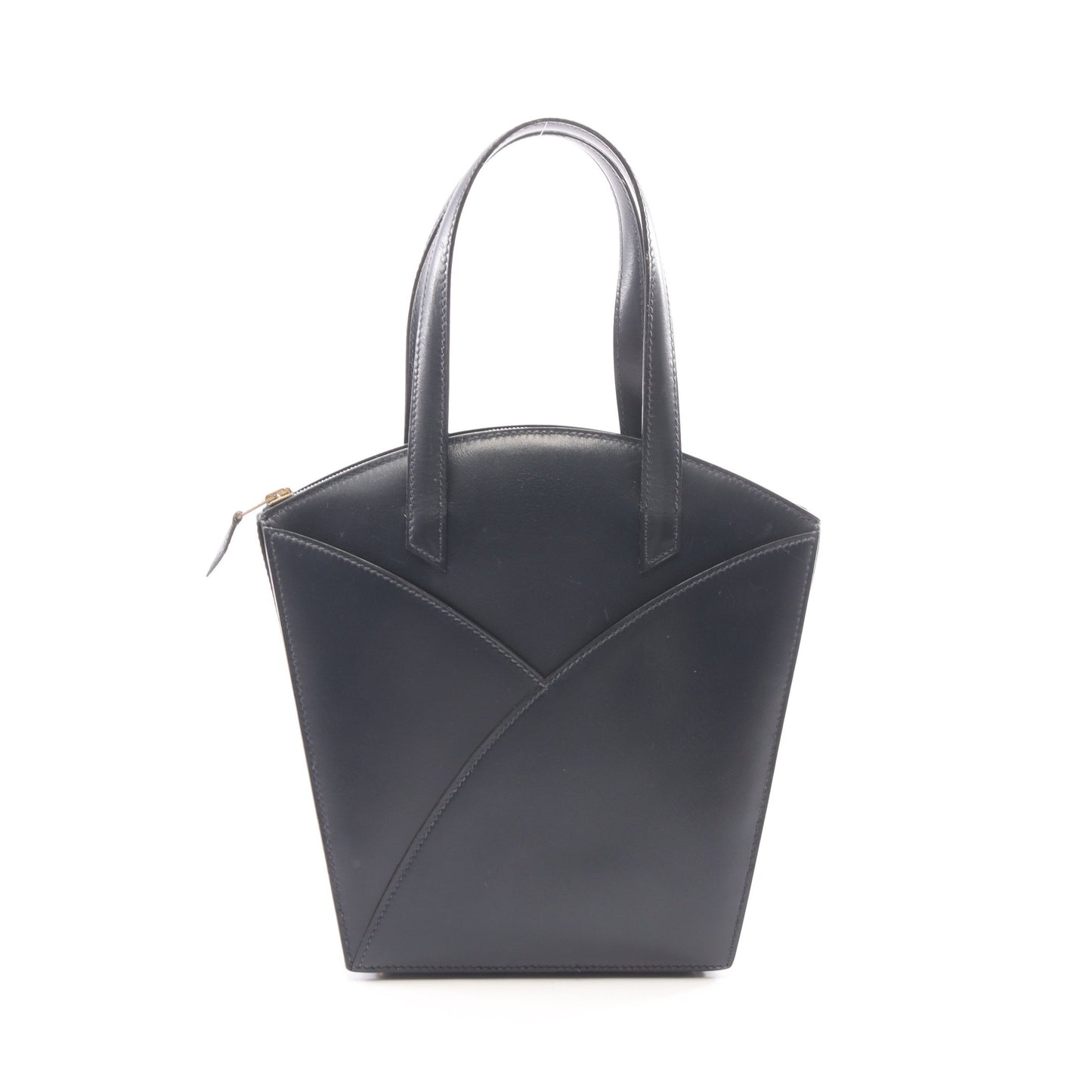コカーズ ブルーインディゴ ハンドバッグ ボックスカーフ ネイビー ゴールド金具 ○X刻印 エルメス バッグ HERMES