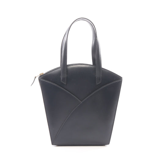 コカーズ ブルーインディゴ ハンドバッグ ボックスカーフ ネイビー ゴールド金具 ○X刻印 エルメス バッグ HERMES