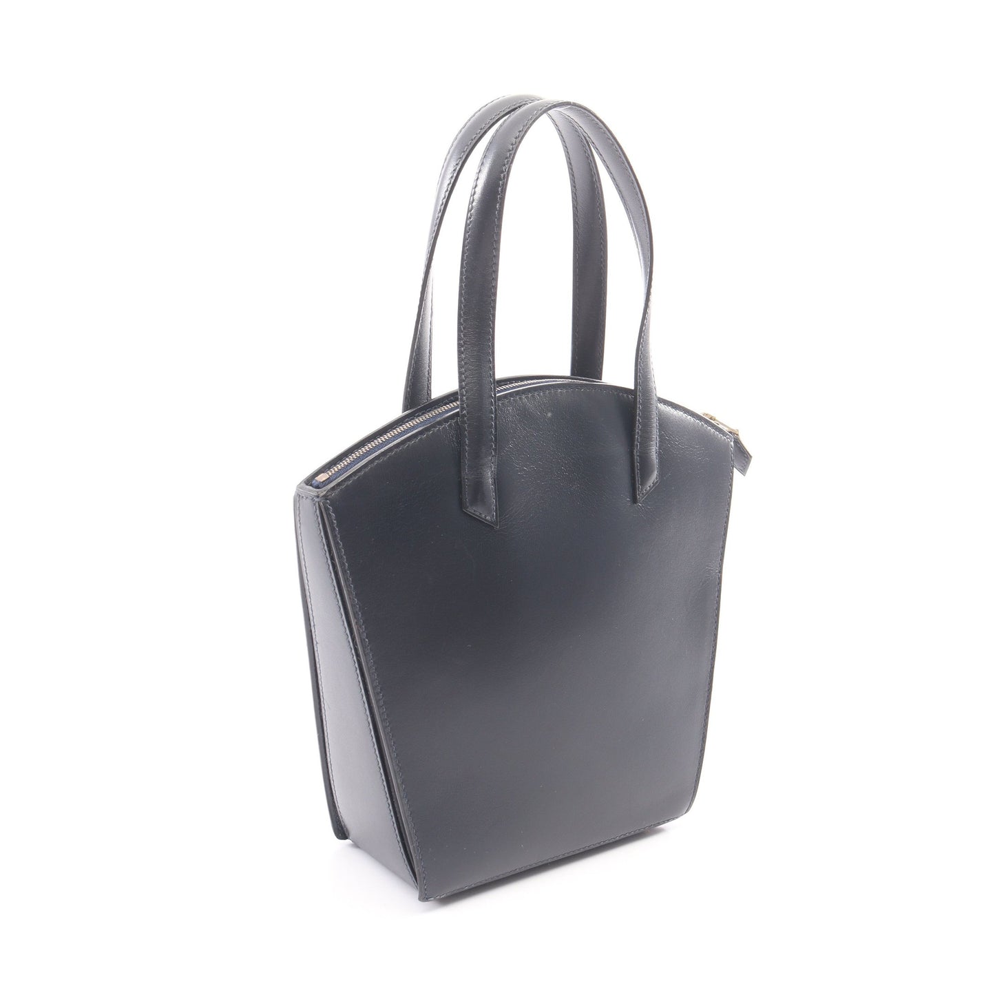 コカーズ ブルーインディゴ ハンドバッグ ボックスカーフ ネイビー ゴールド金具 ○X刻印 エルメス バッグ HERMES