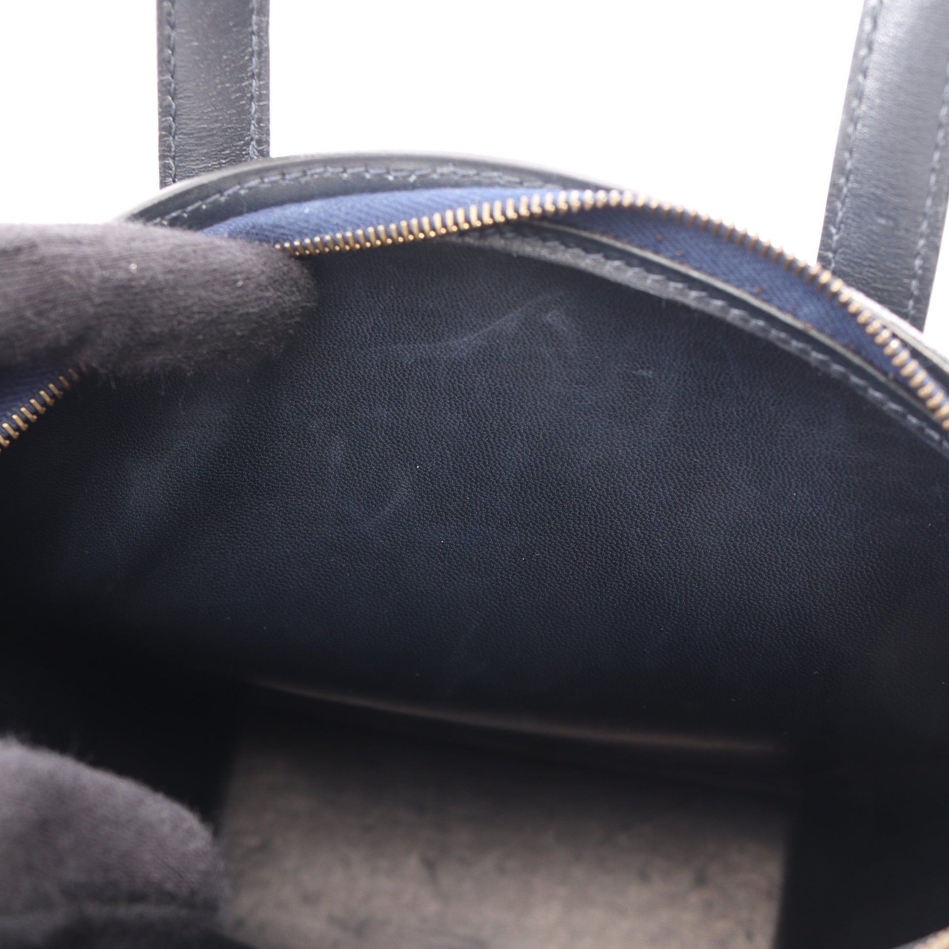 コカーズ ブルーインディゴ ハンドバッグ ボックスカーフ ネイビー ゴールド金具 ○X刻印 エルメス バッグ HERMES