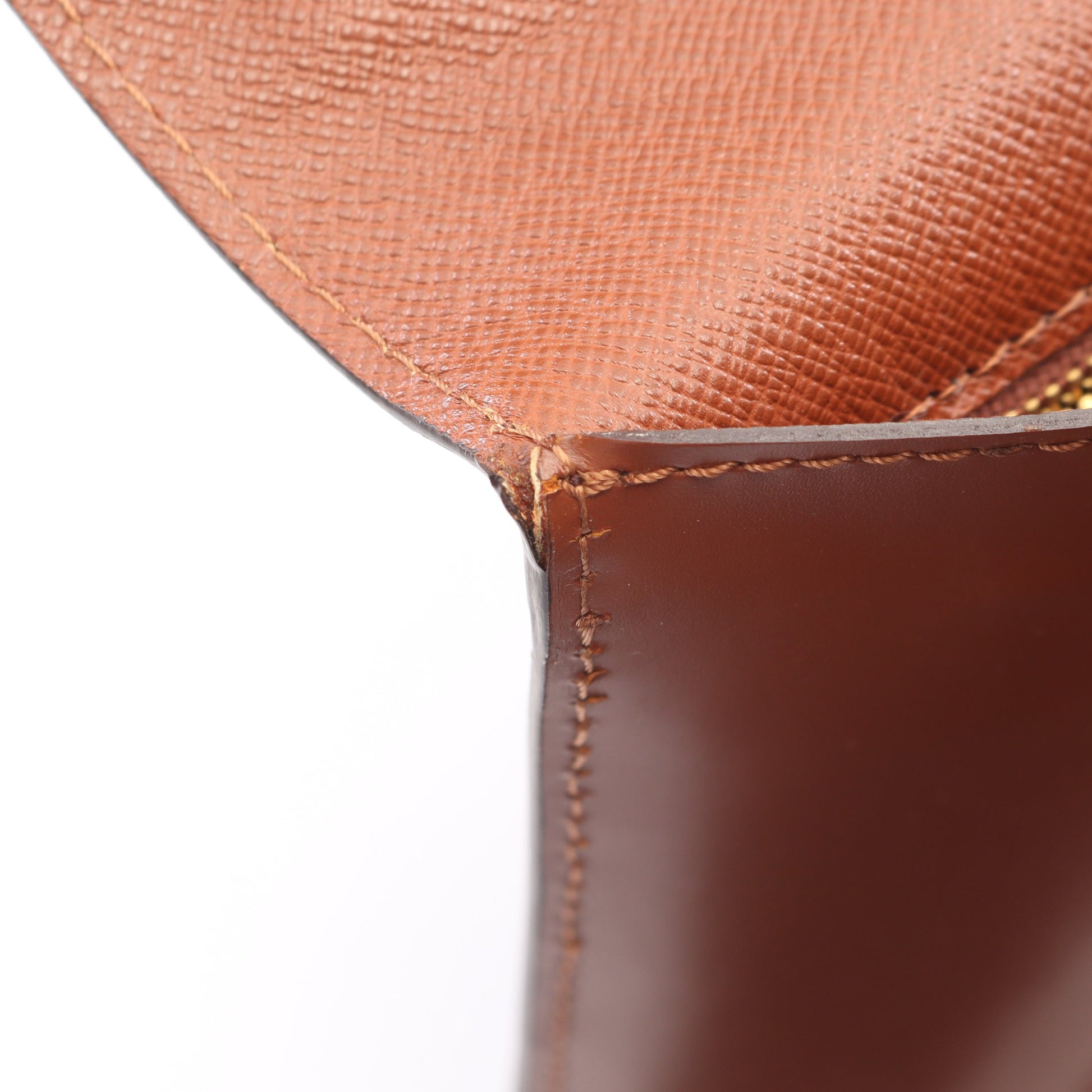 モンソー モノグラム 2WAY ハンドバッグ PVC レザー ブラウン ルイヴィトン バッグ LOUIS VUITTON