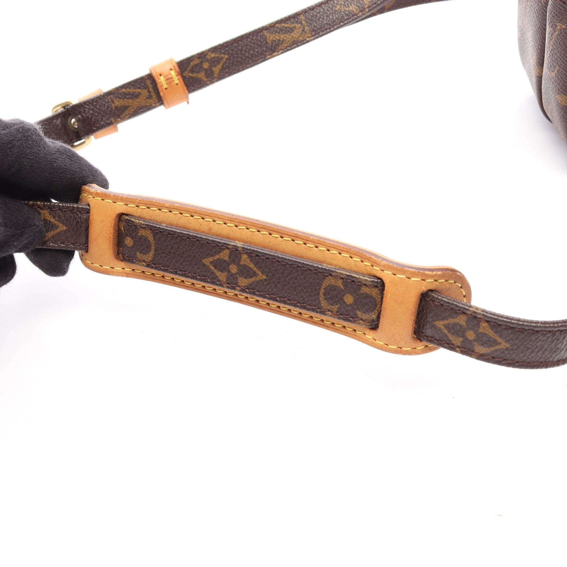 アマゾン モノグラム ショルダーバッグ PVC レザー ブラウン ルイヴィトン バッグ LOUIS VUITTON