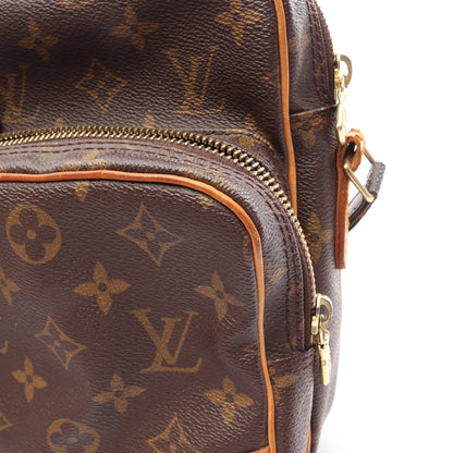 アマゾン モノグラム ショルダーバッグ PVC レザー ブラウン ルイヴィトン バッグ LOUIS VUITTON