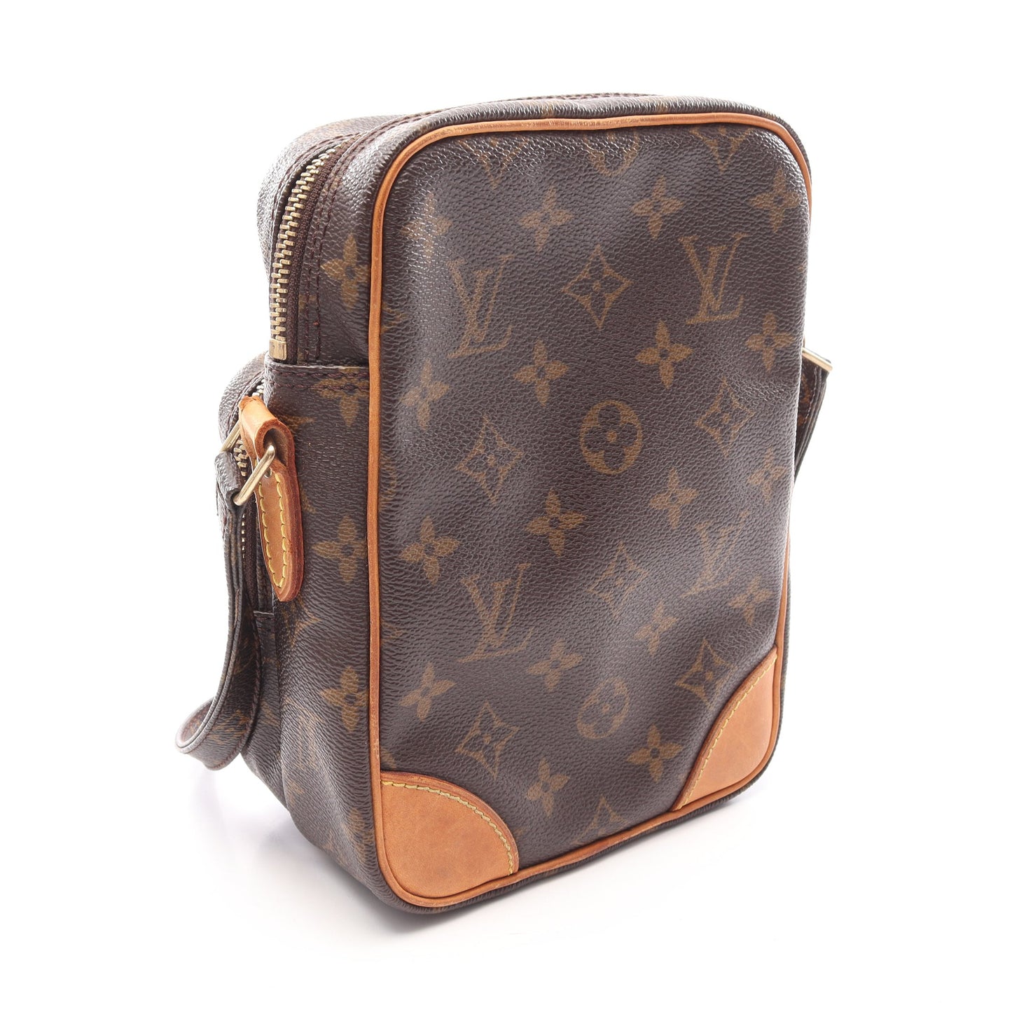 アマゾン モノグラム ショルダーバッグ PVC レザー ブラウン ルイヴィトン バッグ LOUIS VUITTON