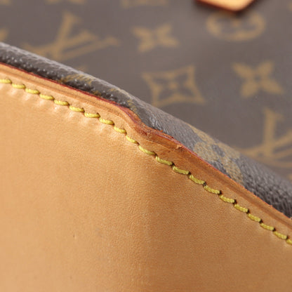 カバピアノ モノグラム ショルダーバッグ PVC レザー ブラウン ルイヴィトン バッグ LOUIS VUITTON