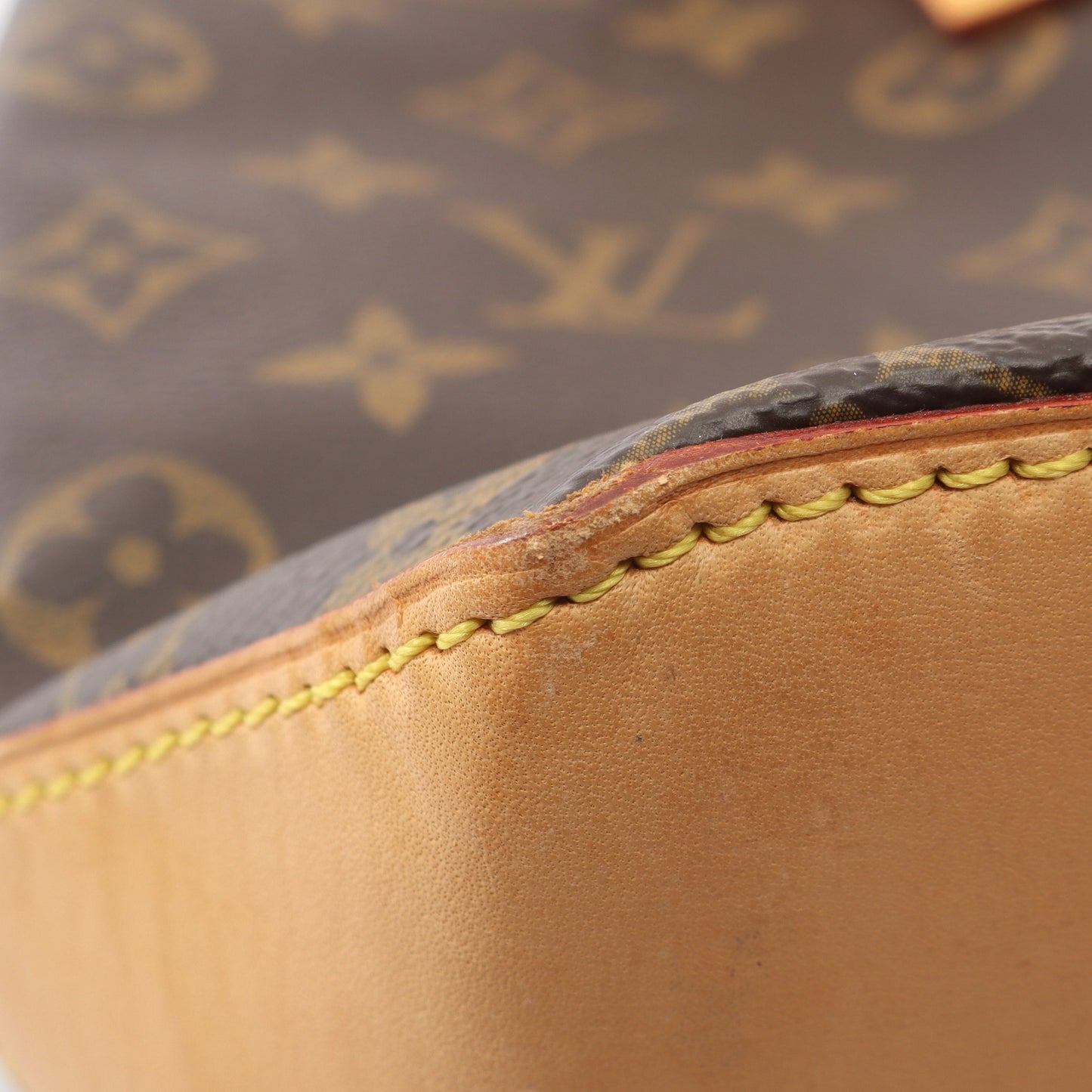 カバピアノ モノグラム ショルダーバッグ PVC レザー ブラウン ルイヴィトン バッグ LOUIS VUITTON