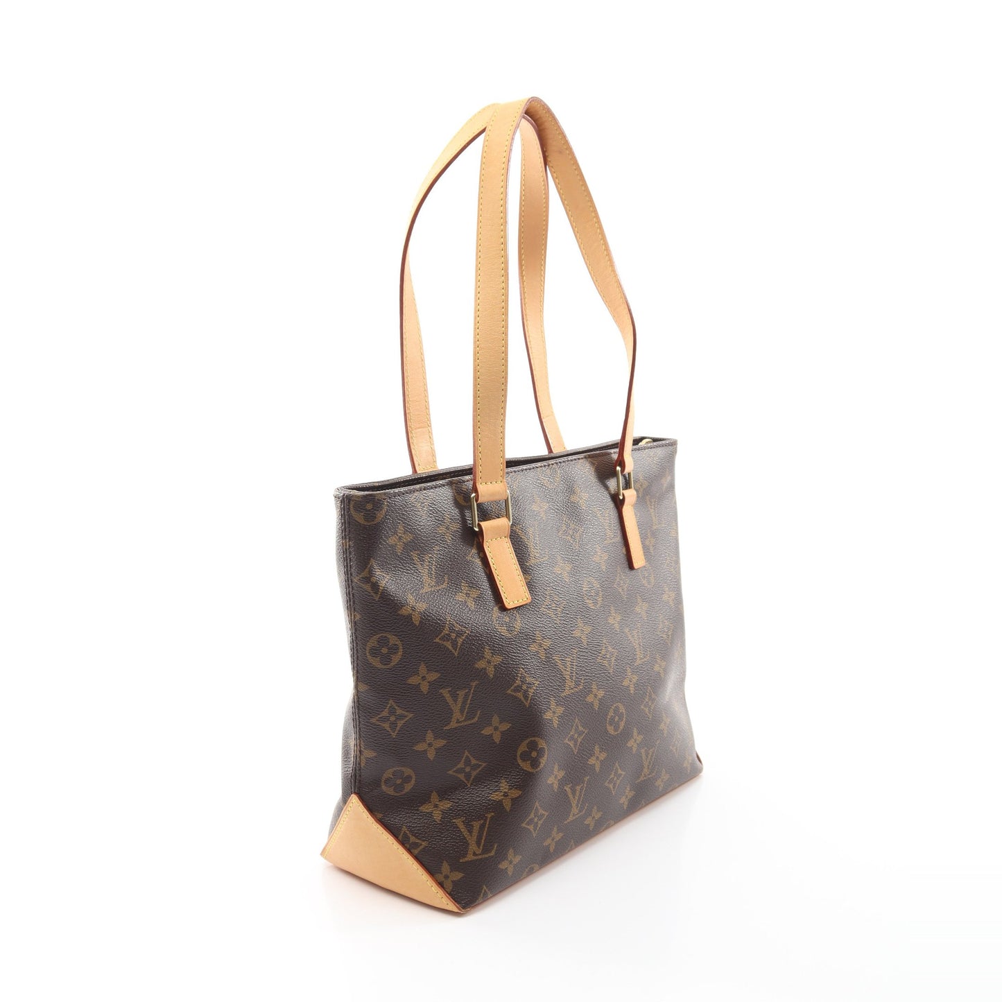 カバピアノ モノグラム ショルダーバッグ PVC レザー ブラウン ルイヴィトン バッグ LOUIS VUITTON