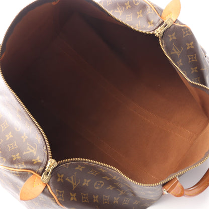キーポル55 モノグラム ボストンバッグ PVC レザー ブラウン ルイヴィトン バッグ LOUIS VUITTON
