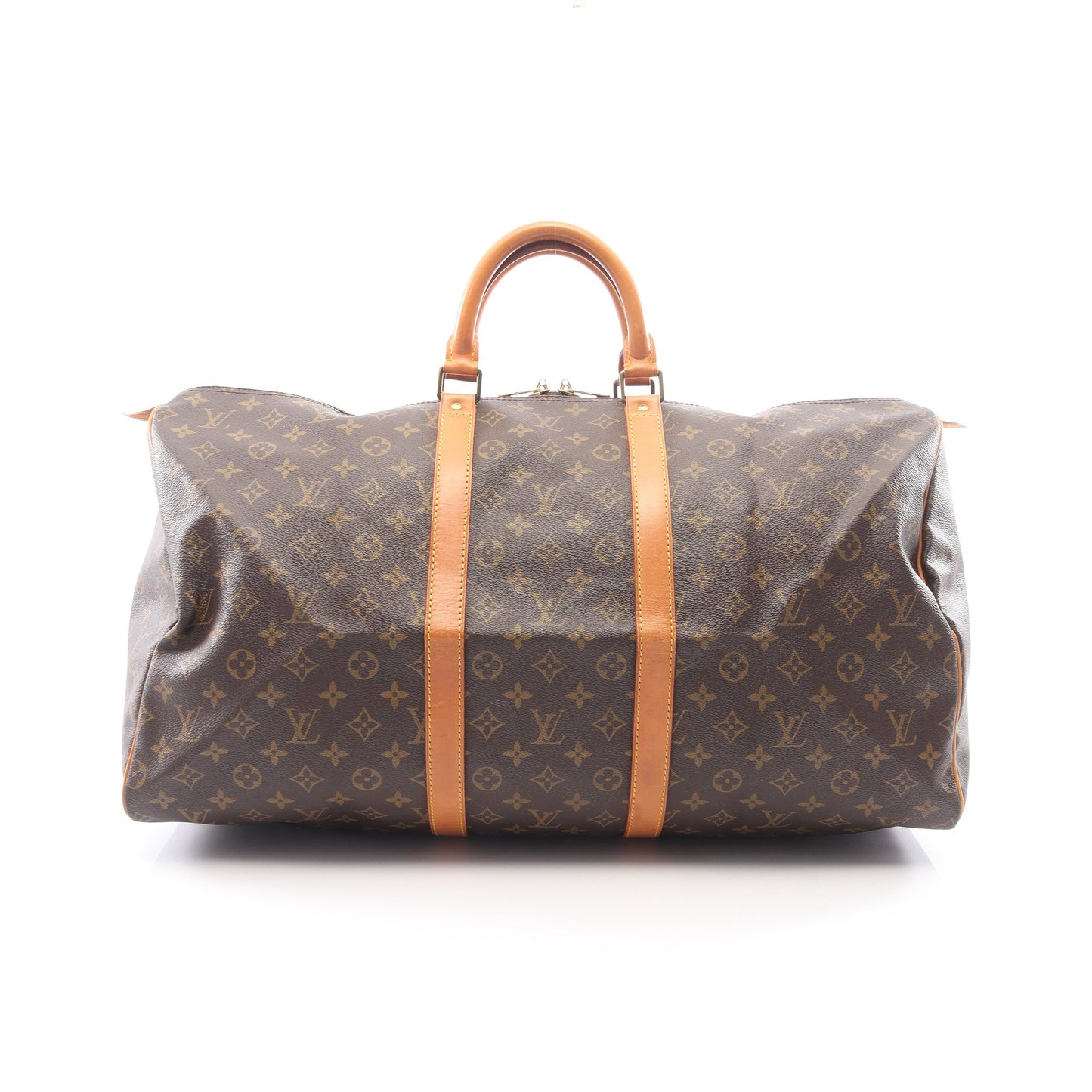 キーポル55 モノグラム ボストンバッグ PVC レザー ブラウン ルイヴィトン バッグ LOUIS VUITTON