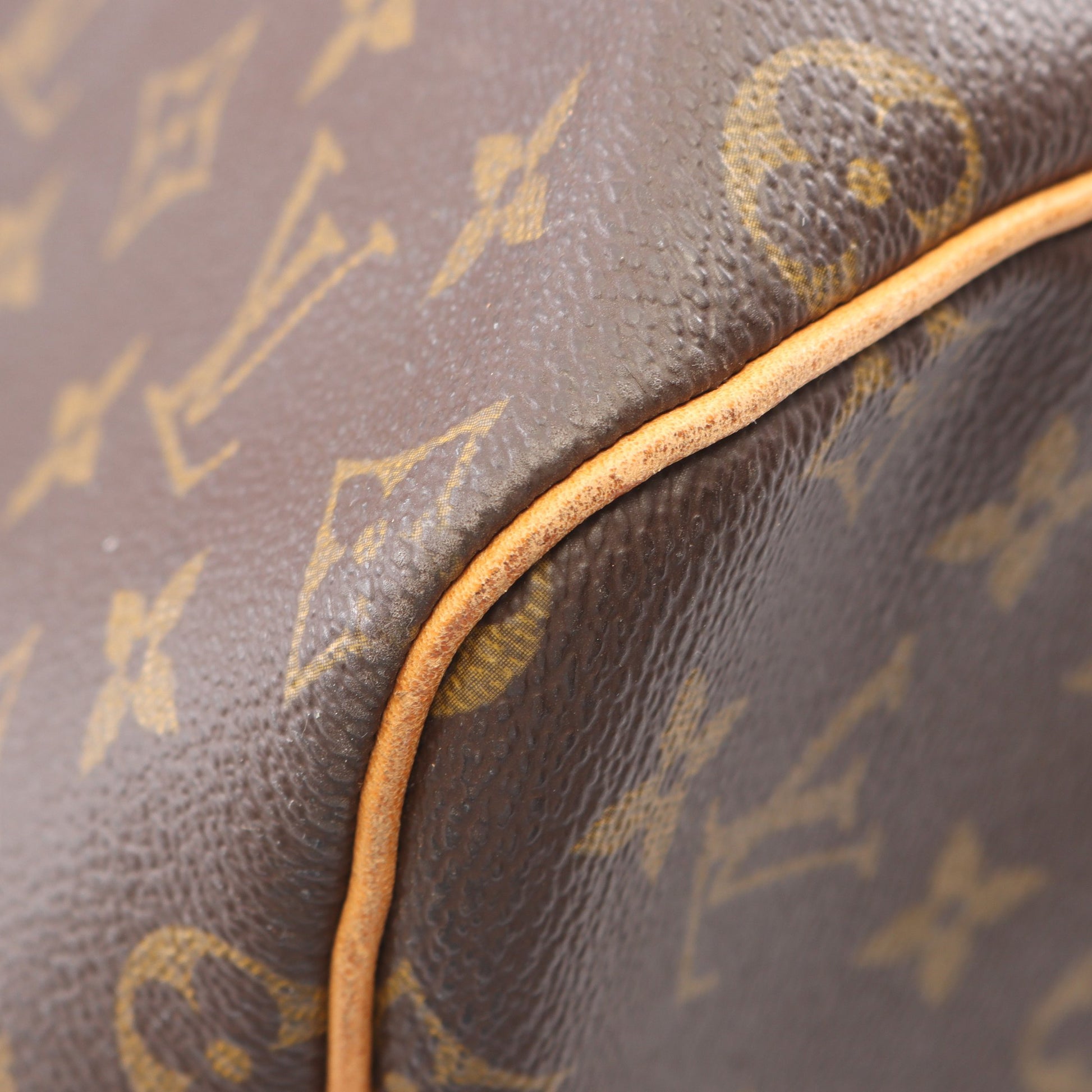 キーポル55 モノグラム ボストンバッグ PVC レザー ブラウン ルイヴィトン バッグ LOUIS VUITTON