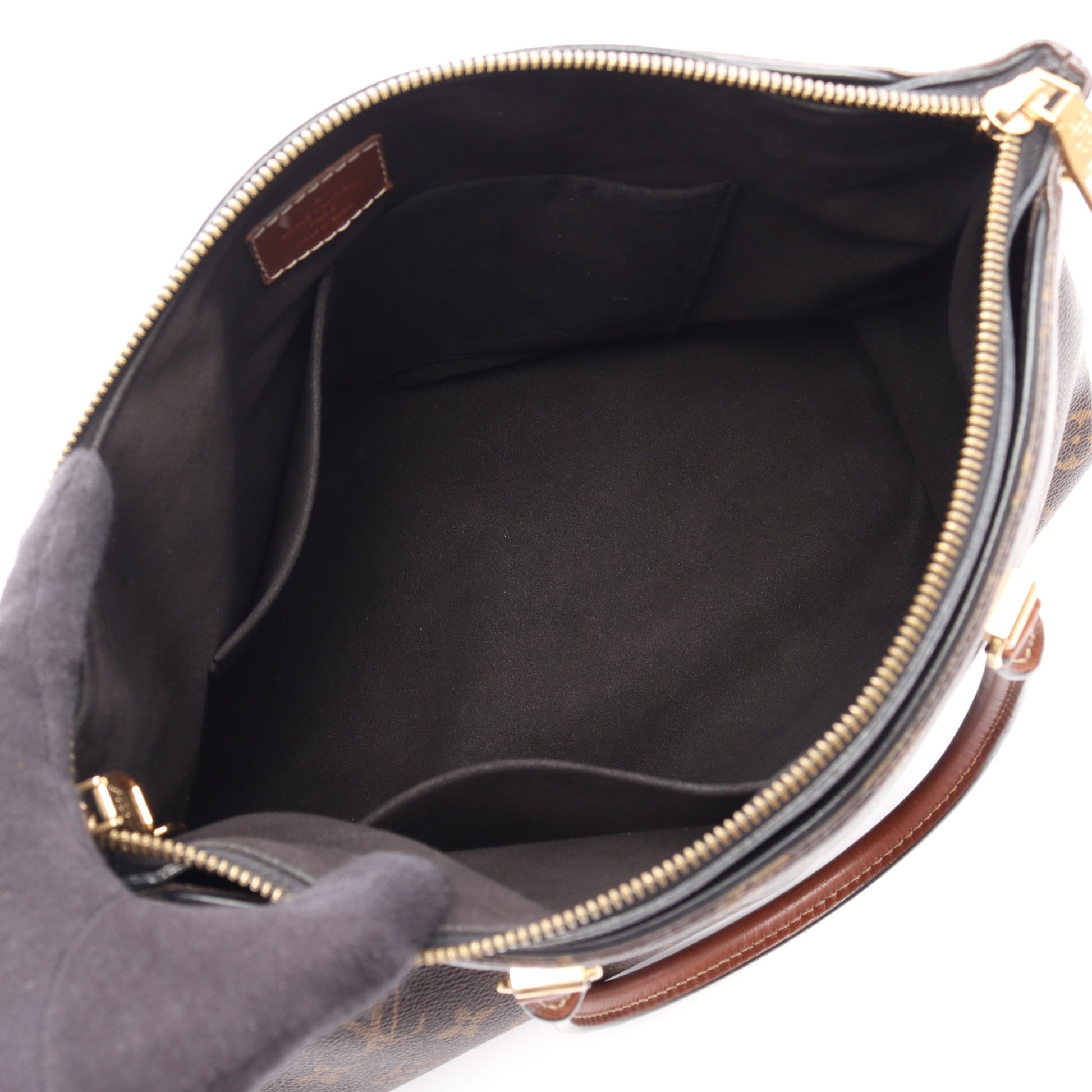 パラス モノグラム ノワール 2WAY ハンドバッグ PVC レザー ブラウン ブラック ルイヴィトン バッグ LOUIS VUITTON